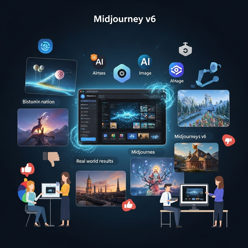 Image shows key points of Mid Journey