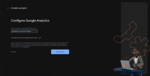Configure google analytics with the firebase