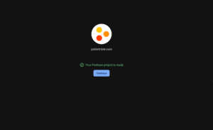 project is ready to connect with firebase